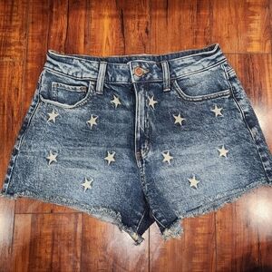 SO Embroidered Star Shorts